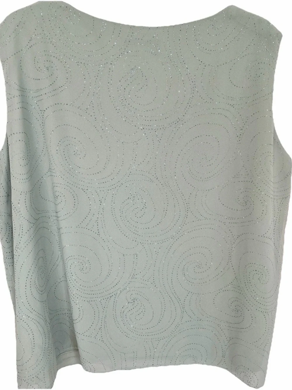 Dana Kay 24W Green Glitter Swirl Tank Top Plus Size - Picture 8 of 10